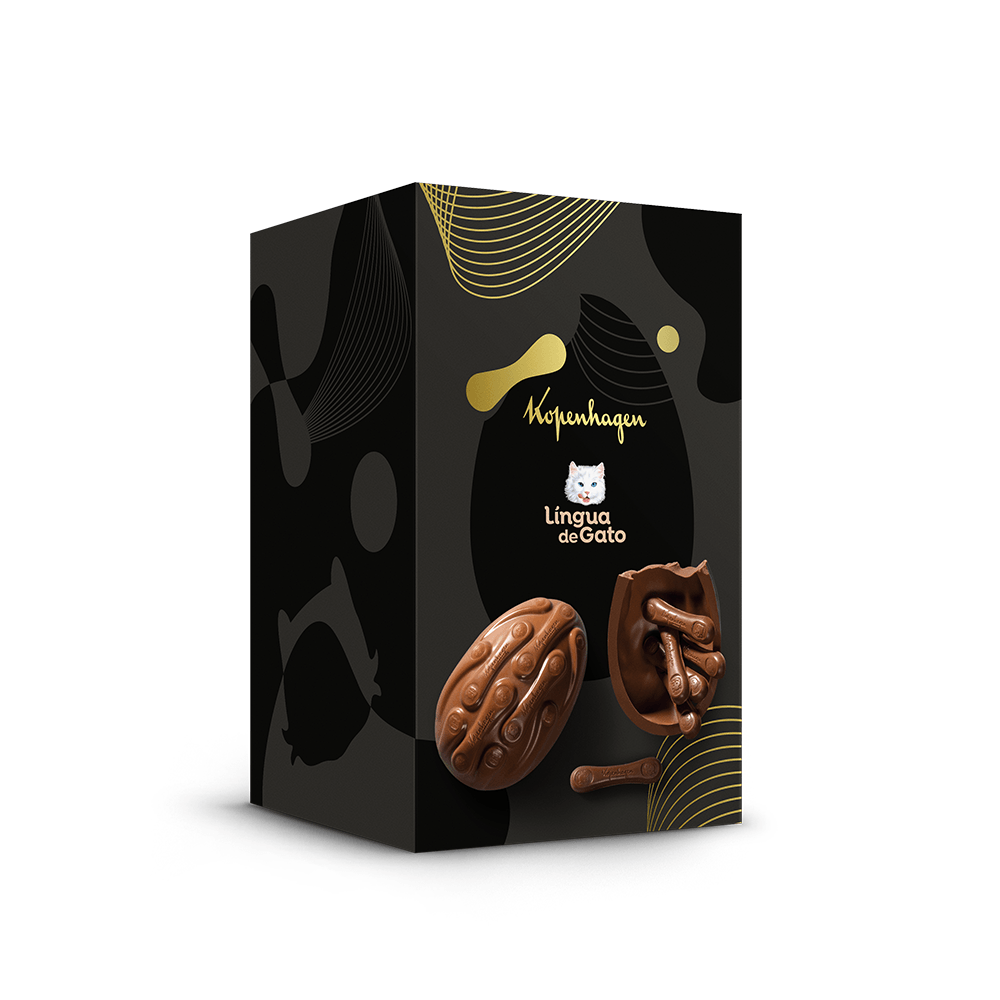Ovo de Páscoa Língua de Gato ao Leite 458G
