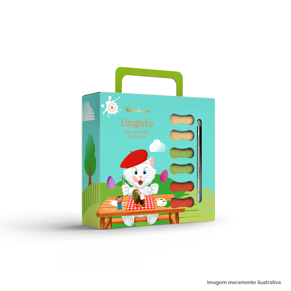 Ovo de Páscoa ao Leite de Pintar Lingato 150G