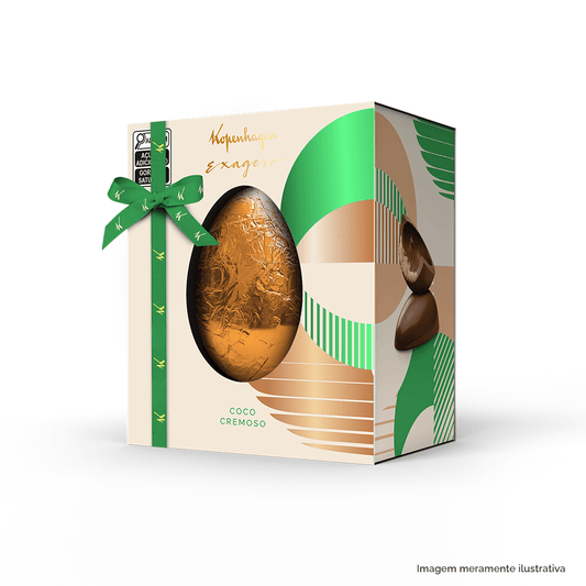 Ovo de Páscoa Exagero Coco Cremoso 370G