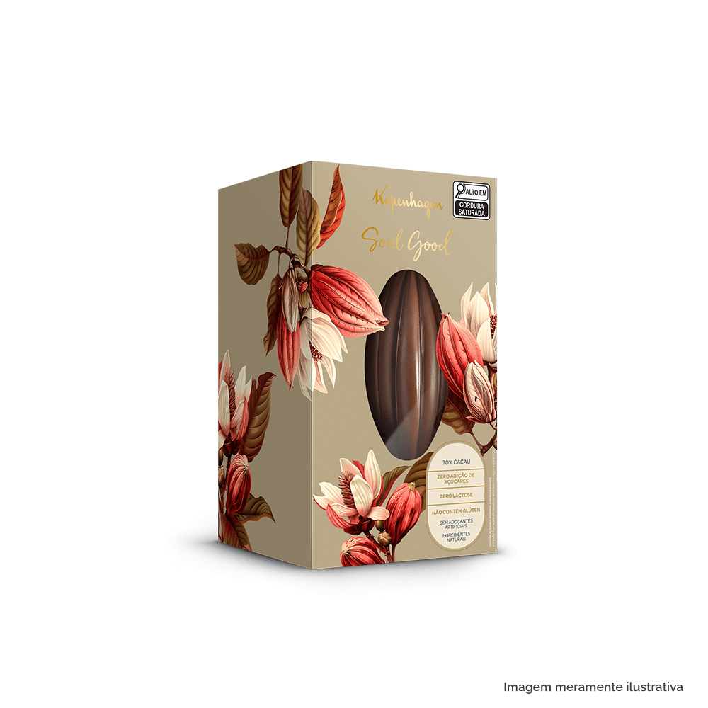 Ovo de Páscoa 70% Cacau Soul Good 208G