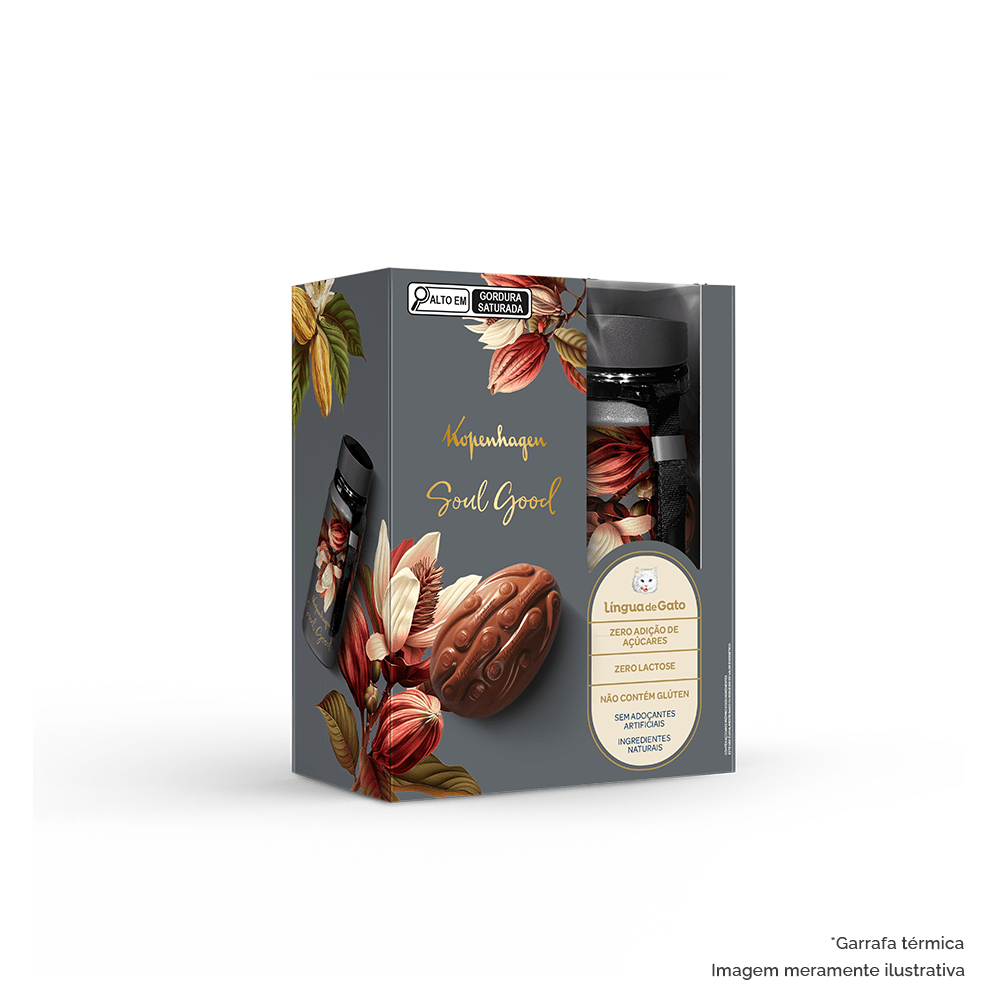 Ovo de Páscoa Língua de Gato Soul Good Garrafa 262G