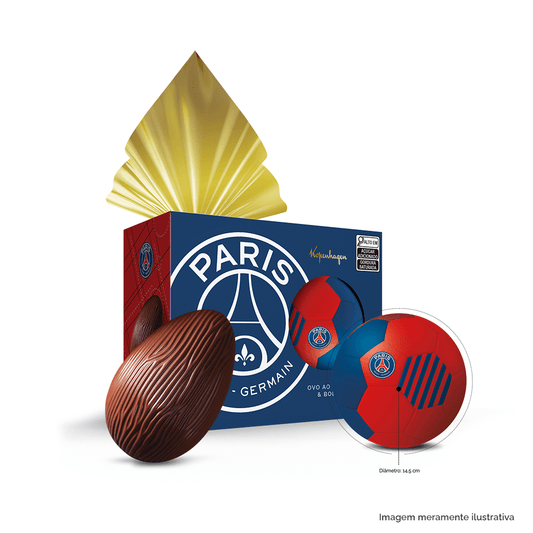 Ovo de Páscoa Bola PSG 120G