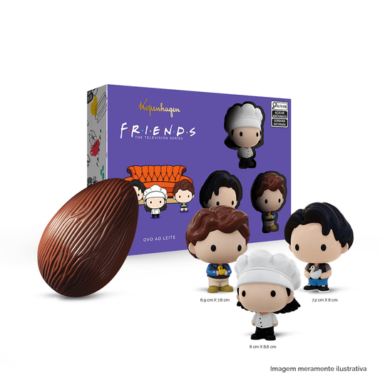 Ovo de Páscoa Friends Monica Chandler Joey 120G