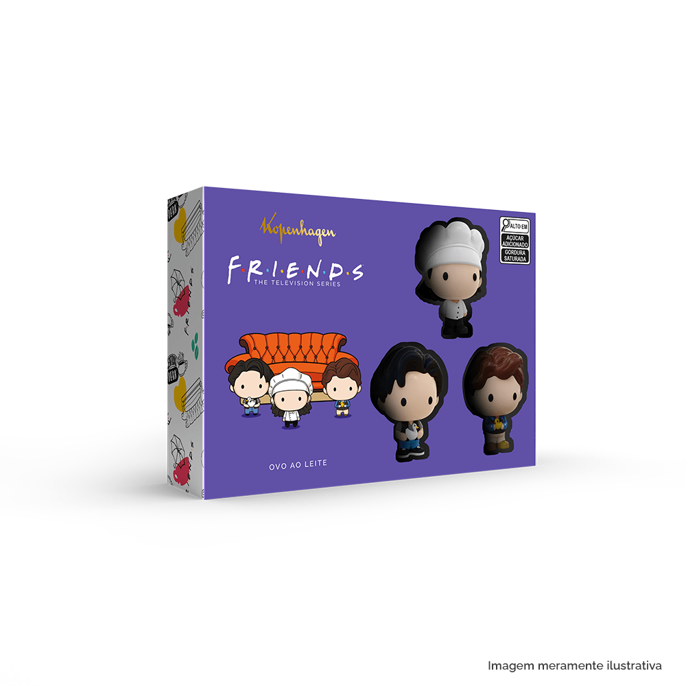 Ovo de Páscoa Friends Monica Chandler Joey 120G