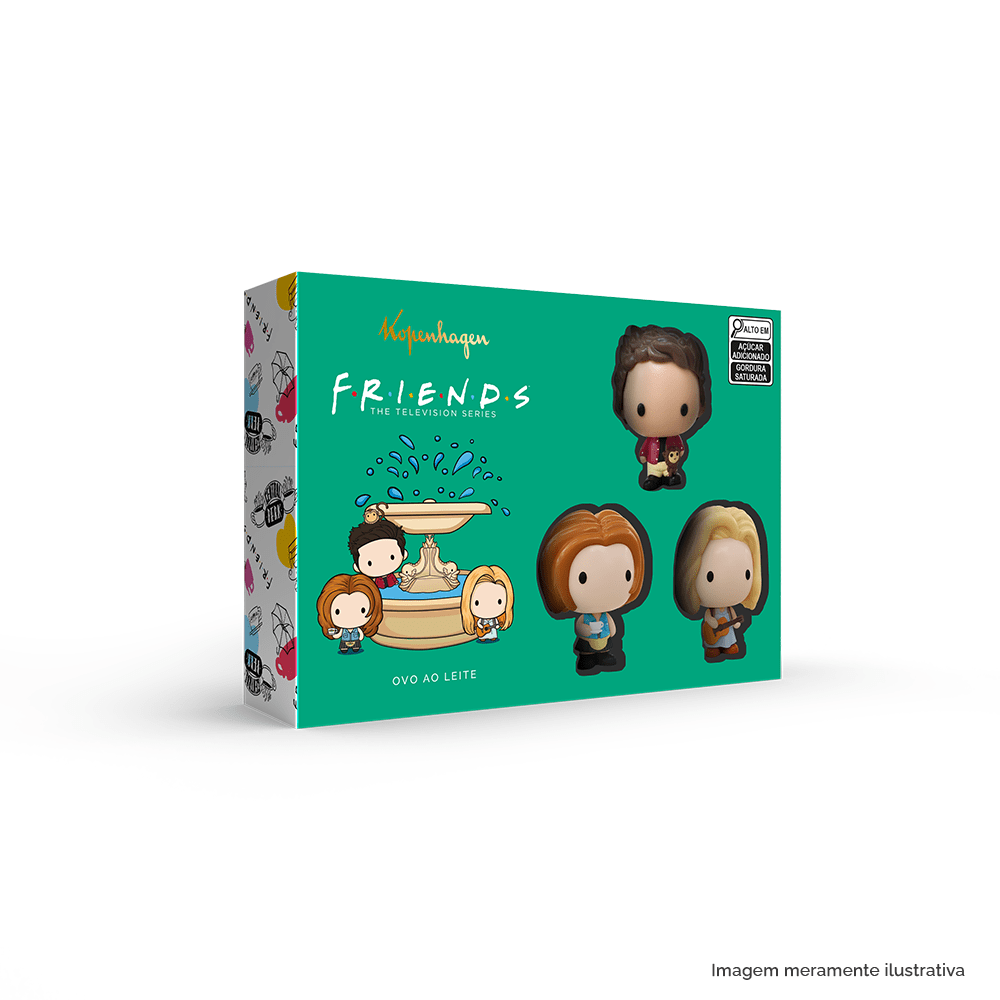Ovo de Páscoa Friends Ross Rachel Phoebe 120G